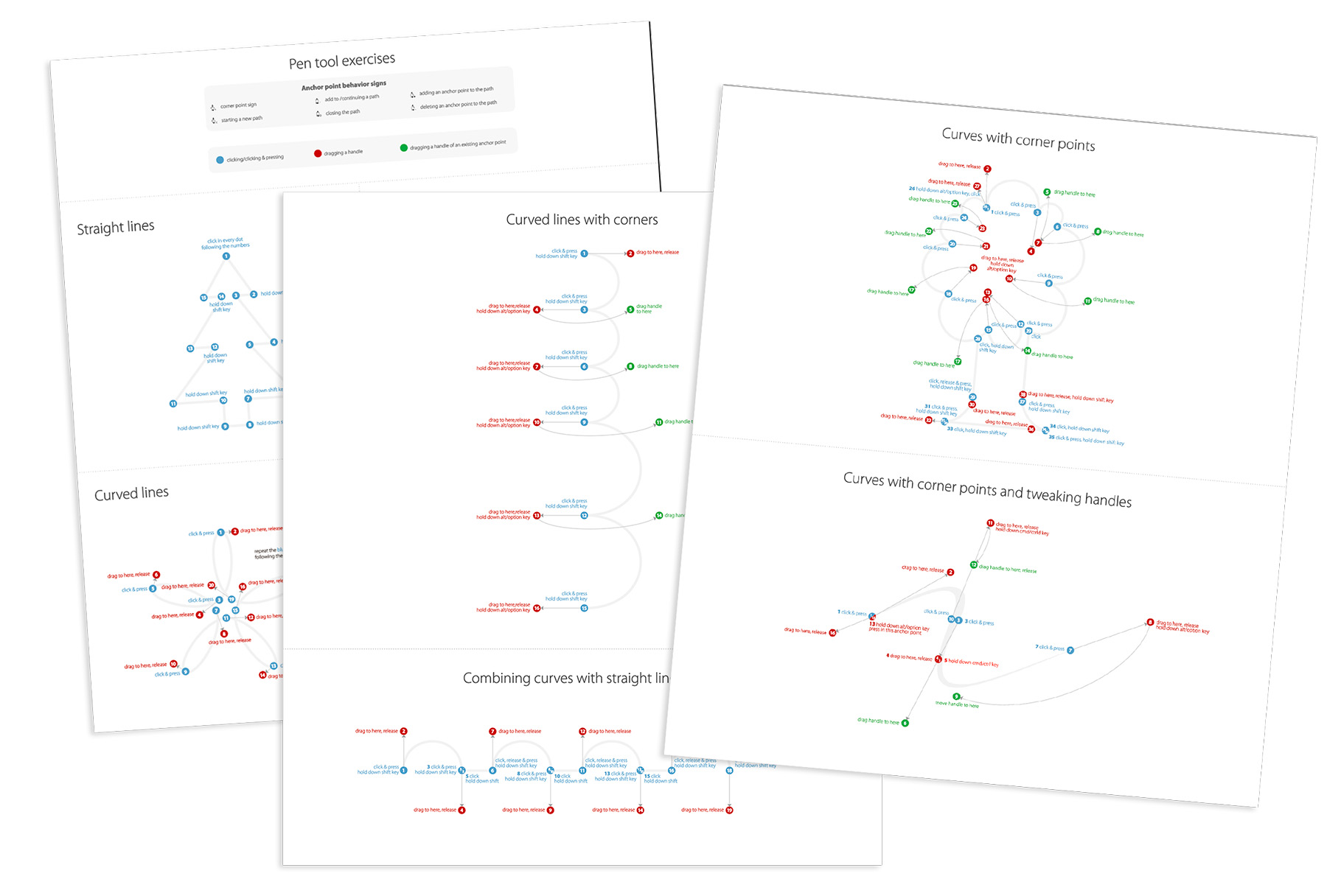 Pen Tool Exercises in Illustrator