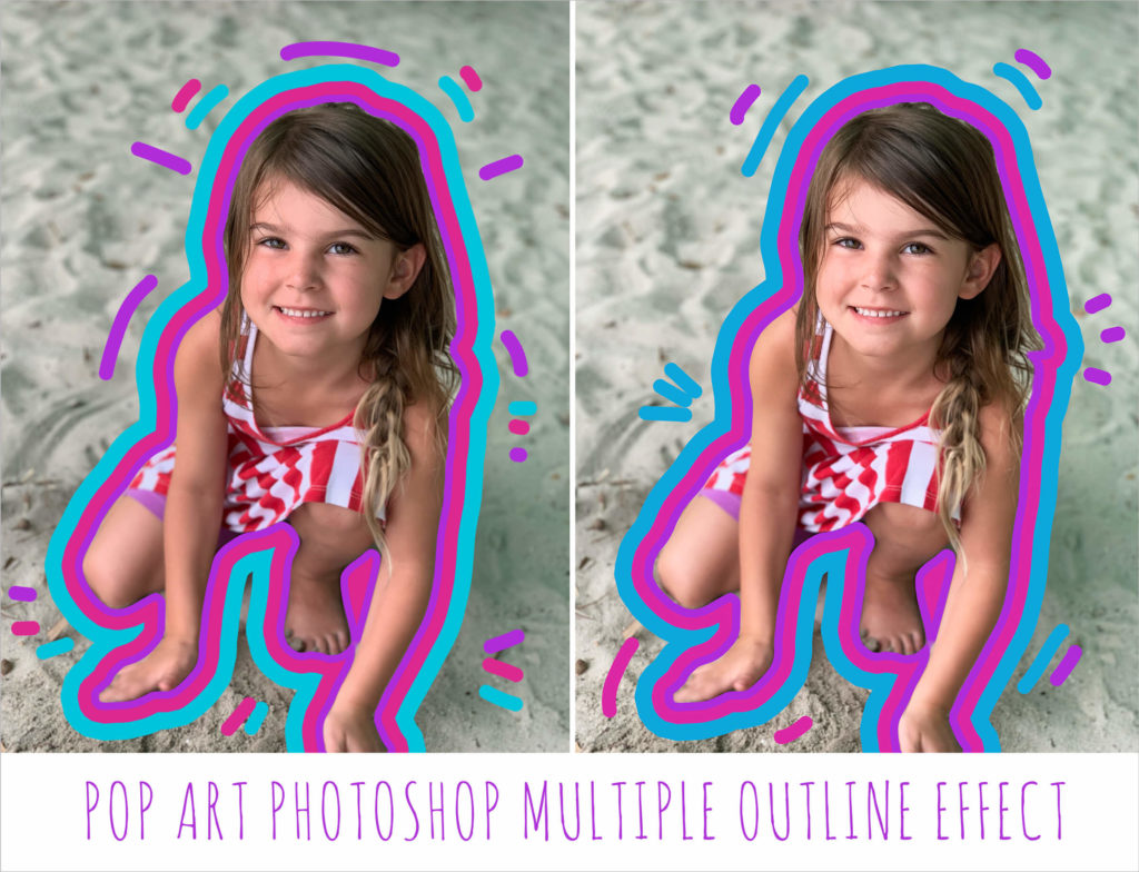 learn how to create a pop art effect for your images in Photoshop - multiple lines are created around subjects in photos