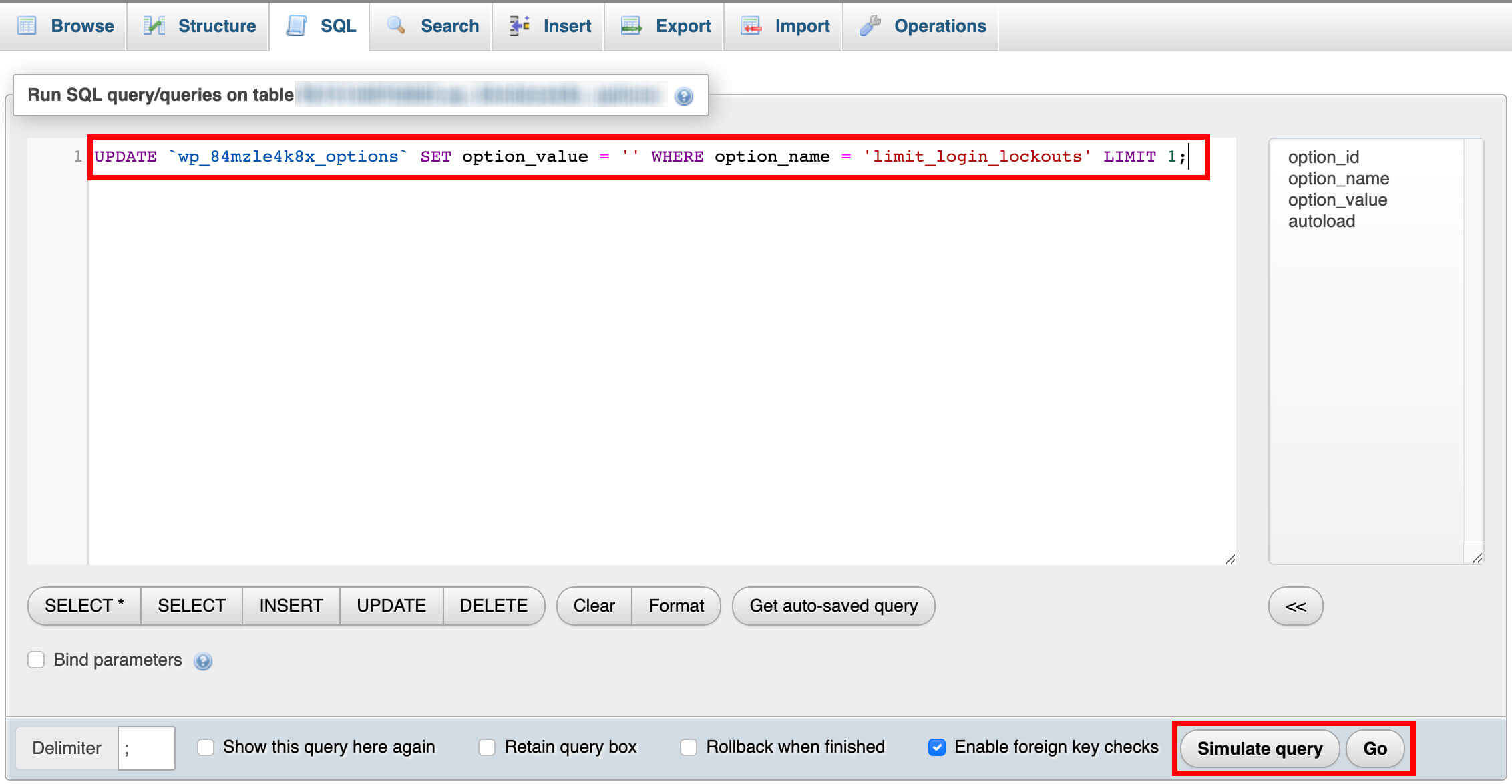 Limit Login Attempts Reloaded is typically the GoDaddy Managed hosting plugin that locks you out. You can now use a SQL query in PhpMyAdmin to unlock everyone or just your IP. 