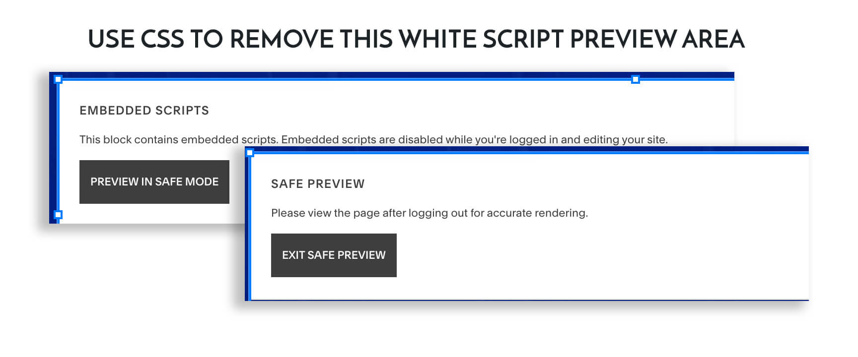 Reduce the height of the Code Block in SquareSpace using CSS