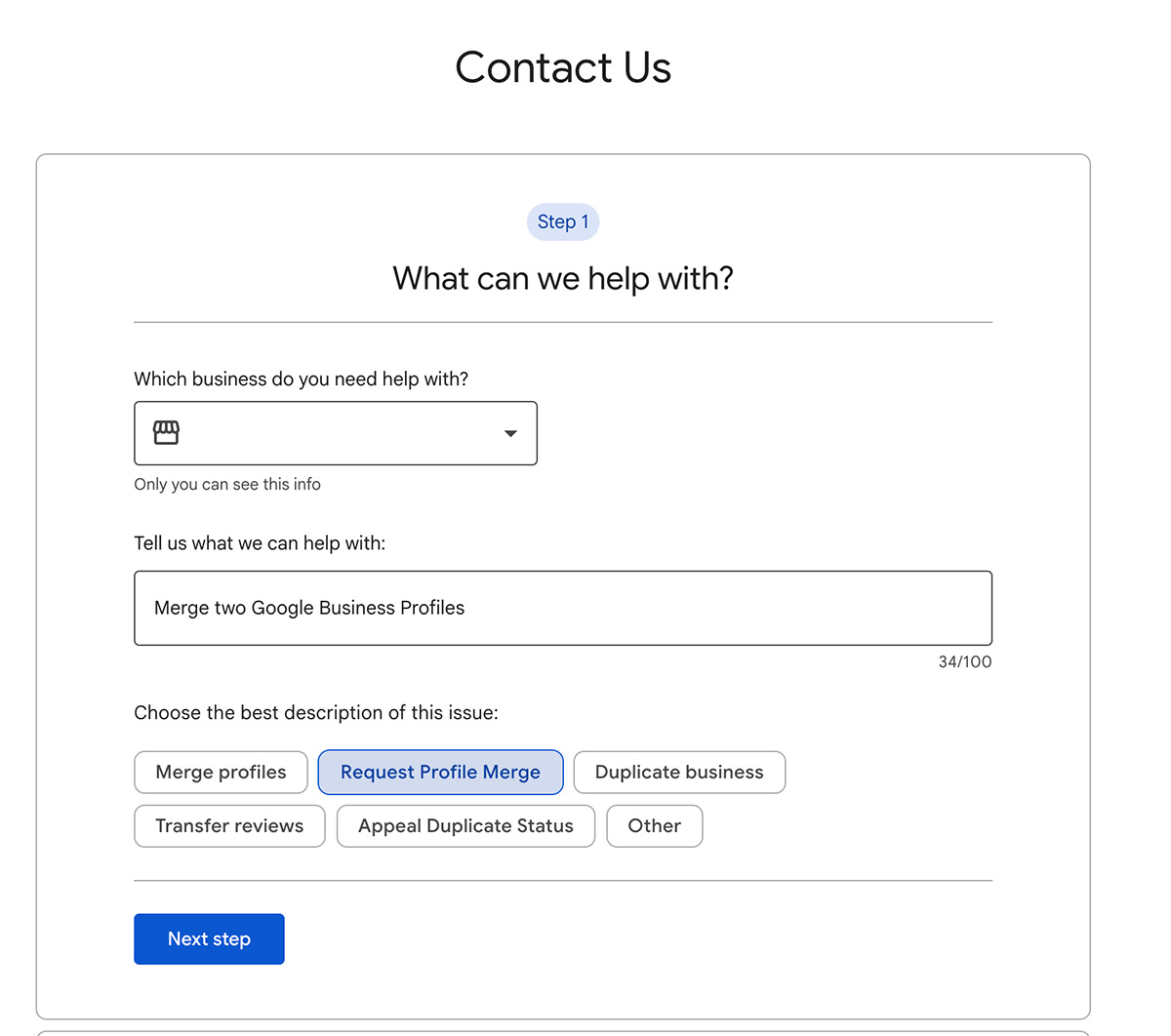 Contact Google Business Customer Service