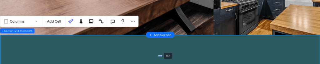 How to add a new section in WixStudio 2025