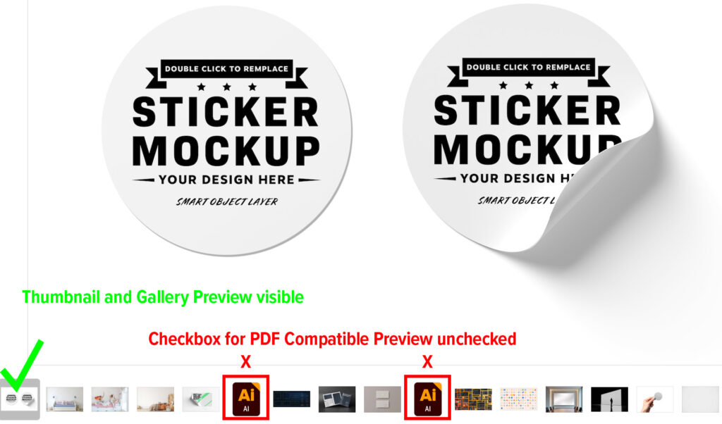 The Illustrator checkbox for PDF Compatible File gives your AI files preview on Macs for Finder.