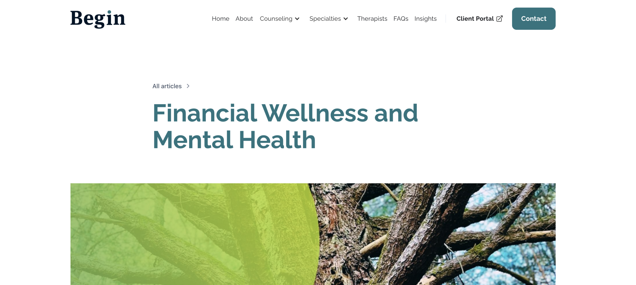 An example of a blog post that doesn't have an active state on the CMS Blog pages.