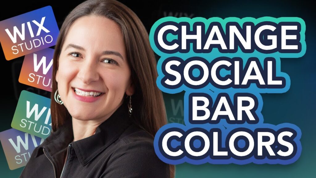 How to Change Social Bar Colors in Wix Studio, SVG Hack, Wix Studio   customize colors of social bar