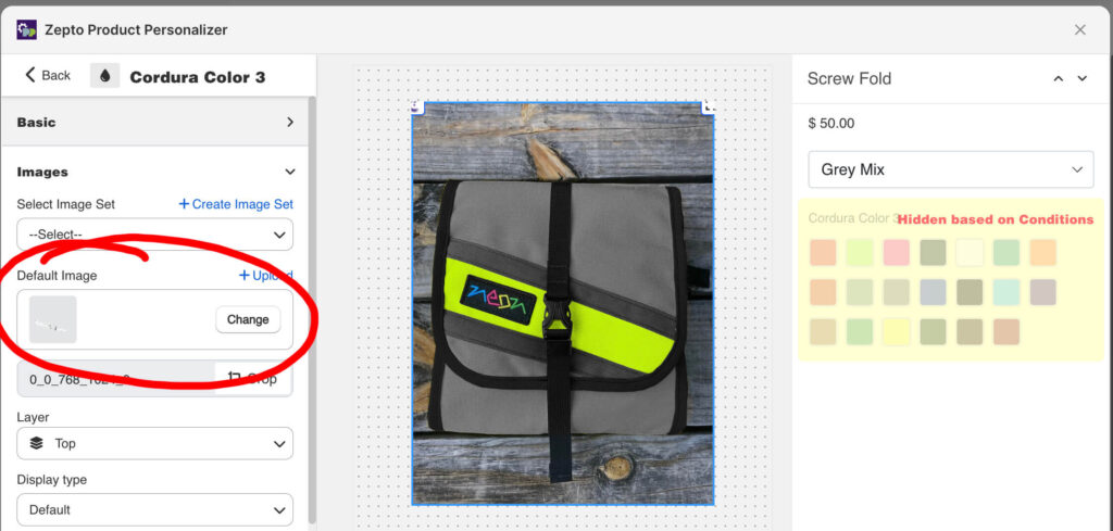 For each layer I want colorized, I create a transparent PNG with the textured, mostly white fabric.