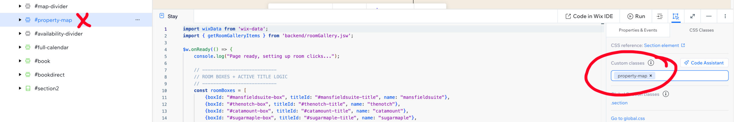 Use a Custom Class in Wix Studio to create anchors in your URLs.