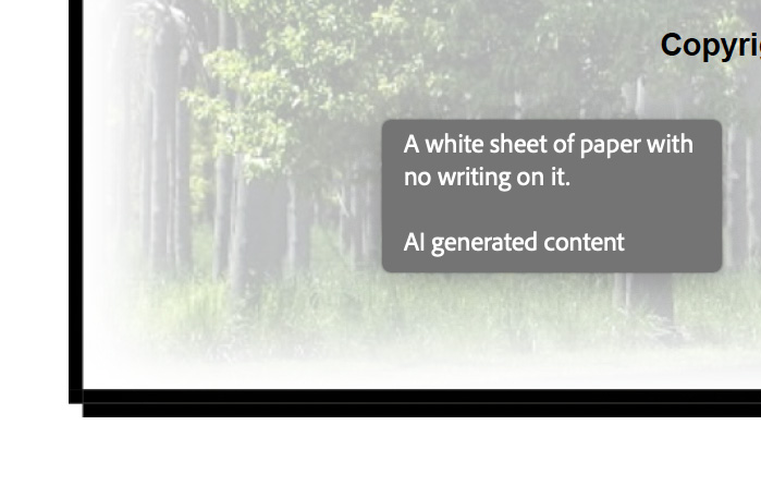 Example of InDesign's ai generated content image alt tags displayed in Adobe Acrobat.