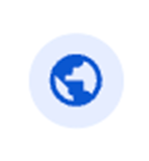 generic blue globe favicon in Chrome