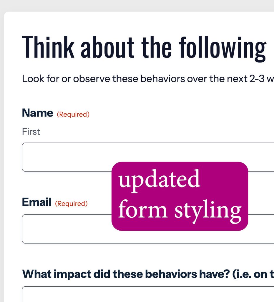 Updated gravity form styling with css variables.